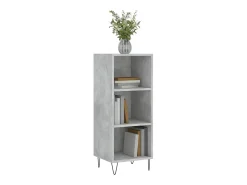Aparador gris hormigón 34,5x32,5x90 cm madera de ingeniería