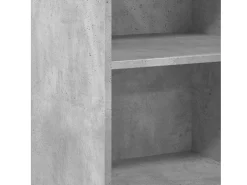 Aparador gris hormigón 50x41x93 cm madera de ingeniería