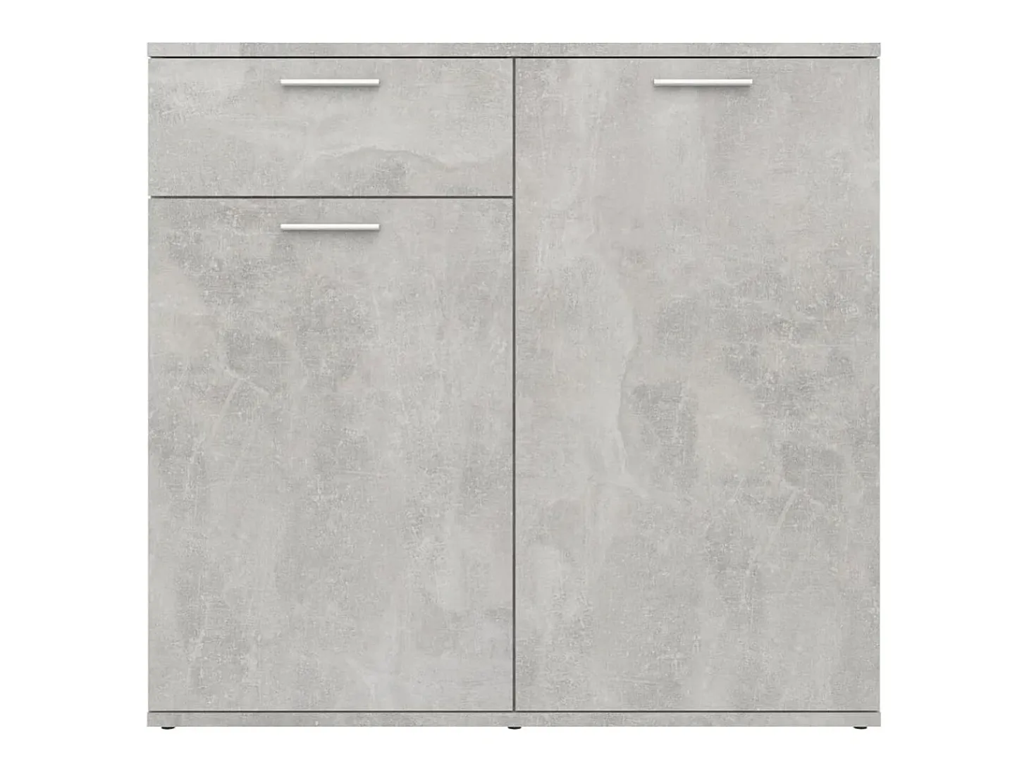 Aparador gris hormigón 80x36x75 cm madera de ingeniería
