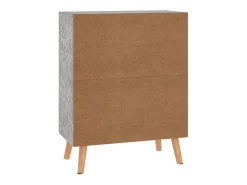 Aparador gris hormigón 60x30x72 cm madera de ingeniería