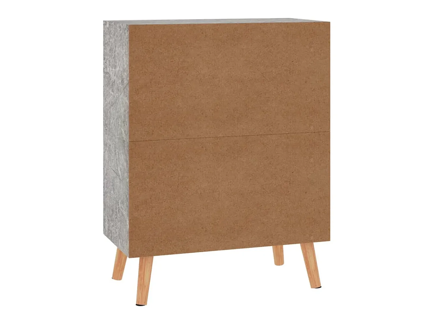 Aparador gris hormigón 60x30x72 cm madera de ingeniería