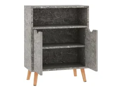Aparador gris hormigón 60x30x72 cm madera de ingeniería