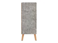 Aparador gris hormigón 60x30x72 cm madera de ingeniería