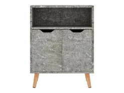Aparador gris hormigón 60x30x72 cm madera de ingeniería