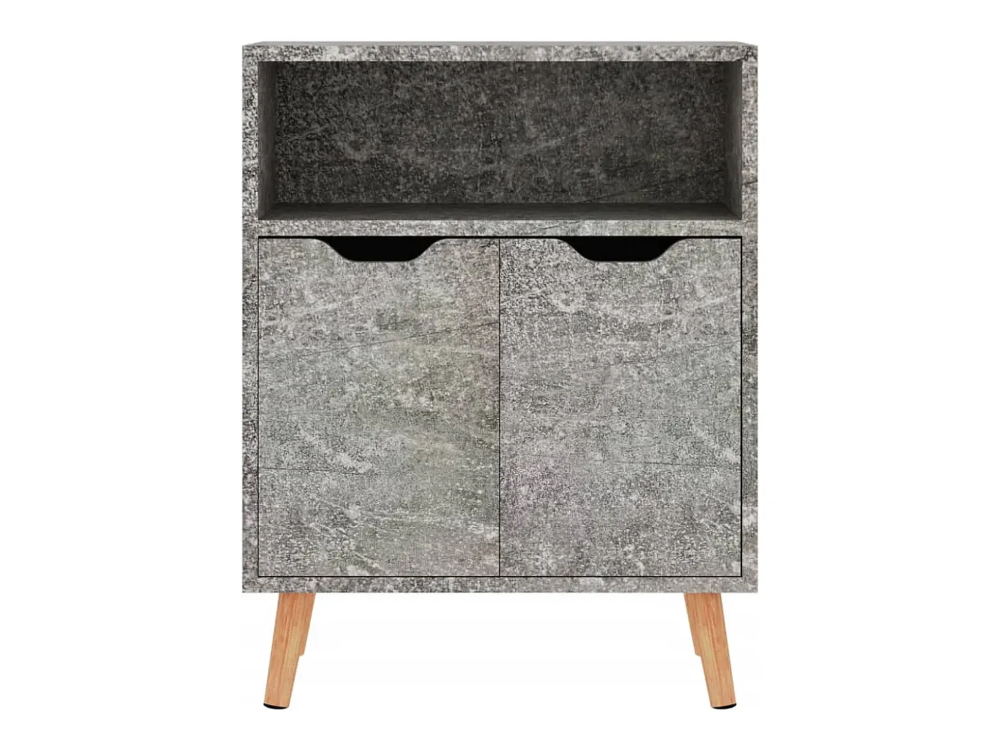 Aparador gris hormigón 60x30x72 cm madera de ingeniería