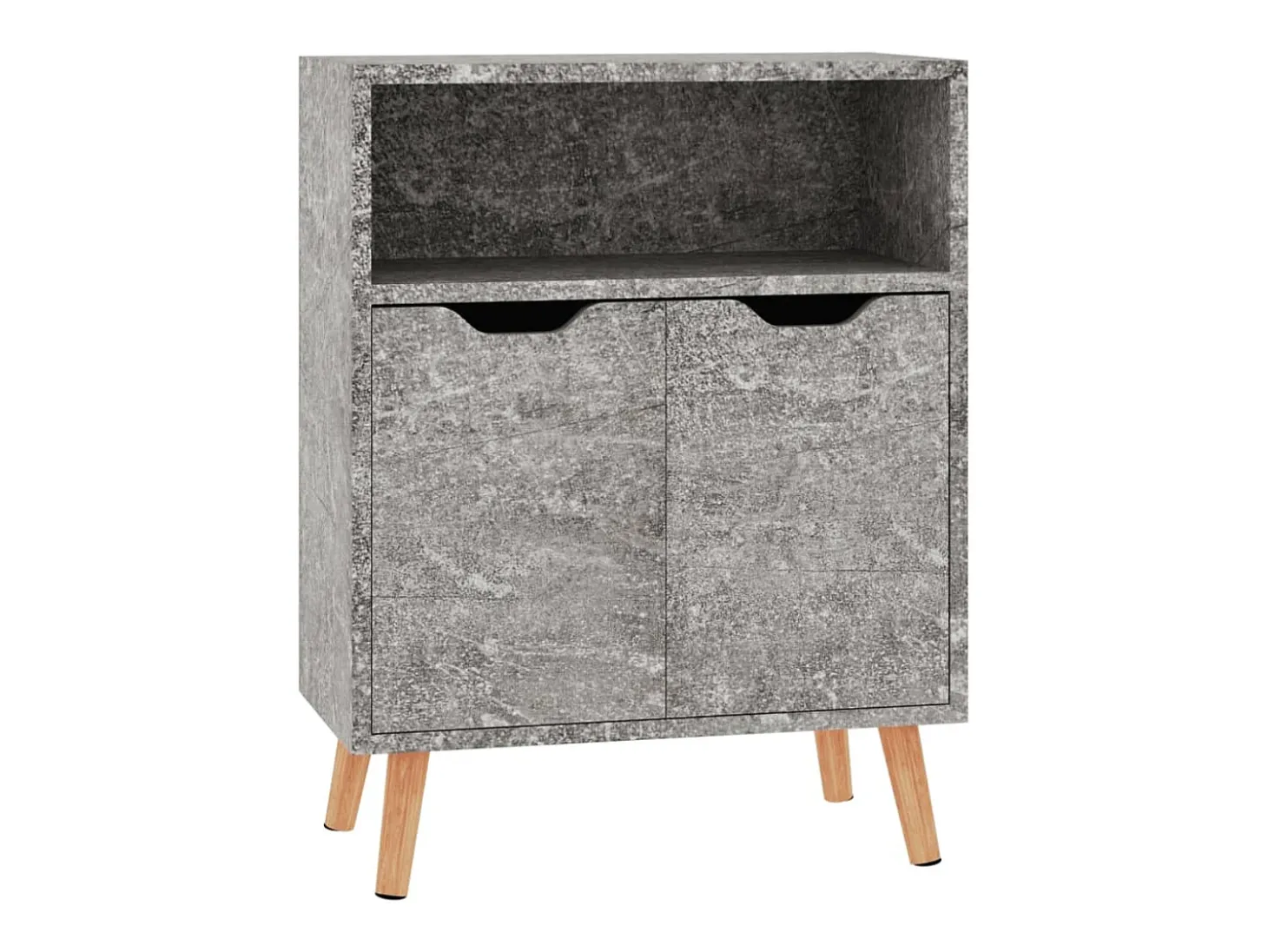 Aparador gris hormigón 60x30x72 cm madera de ingeniería