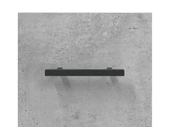 Aparador gris hormigón 100x36x60 cm madera de ingeniería