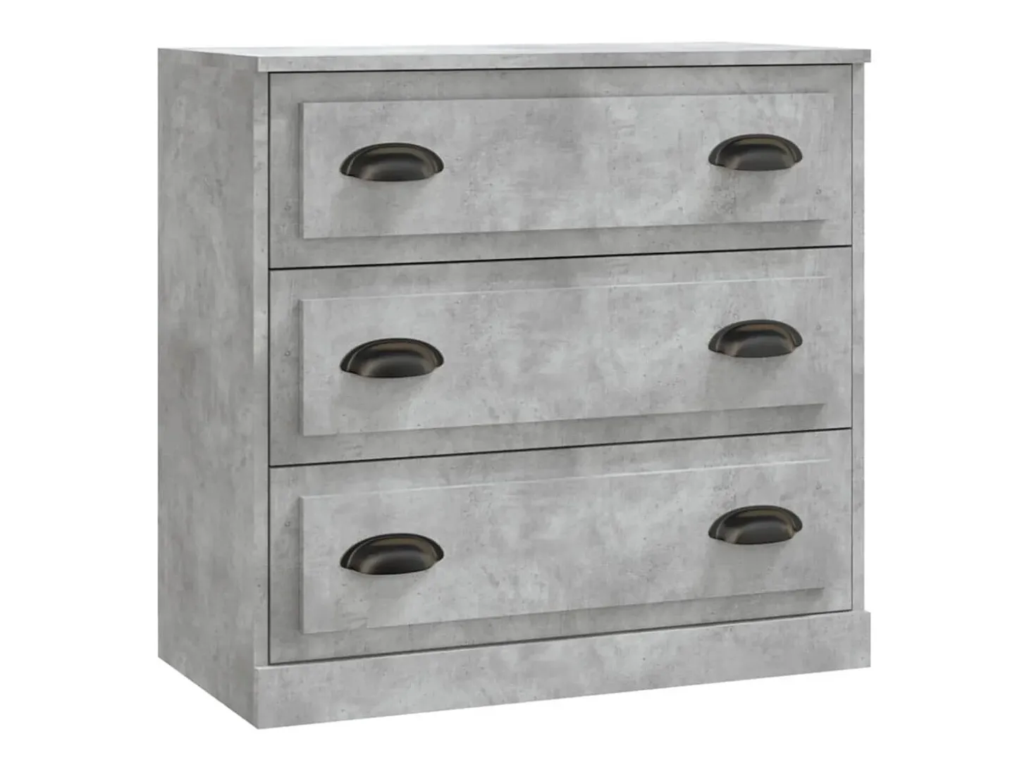 Aparador gris hormigón 70x35,5x67,5 cm madera de ingeniería