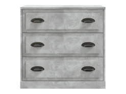 Aparador gris hormigón 70x35,5x67,5 cm madera de ingeniería