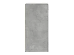 Aparador gris hormigón 79x38x80 cm madera de ingeniería