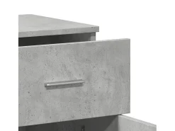 Aparador gris hormigón 79x38x80 cm madera de ingeniería