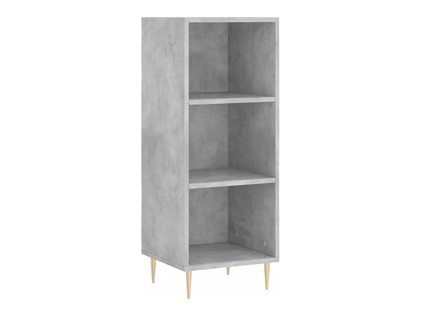Aparador gris hormigón 34,5x32,5x90 cm madera de ingeniería