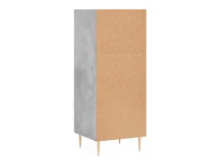 Aparador gris hormigón 34,5x32,5x90 cm madera de ingeniería