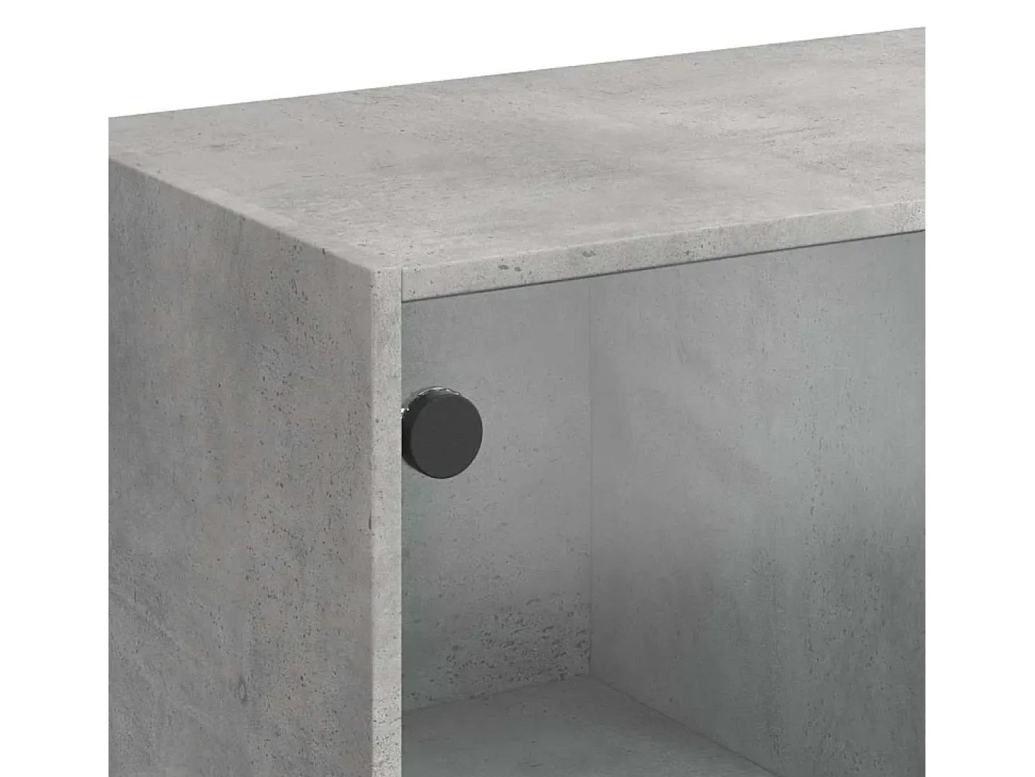 Aparador gris hormigón 102x37x75,5 cm madera de ingeniería