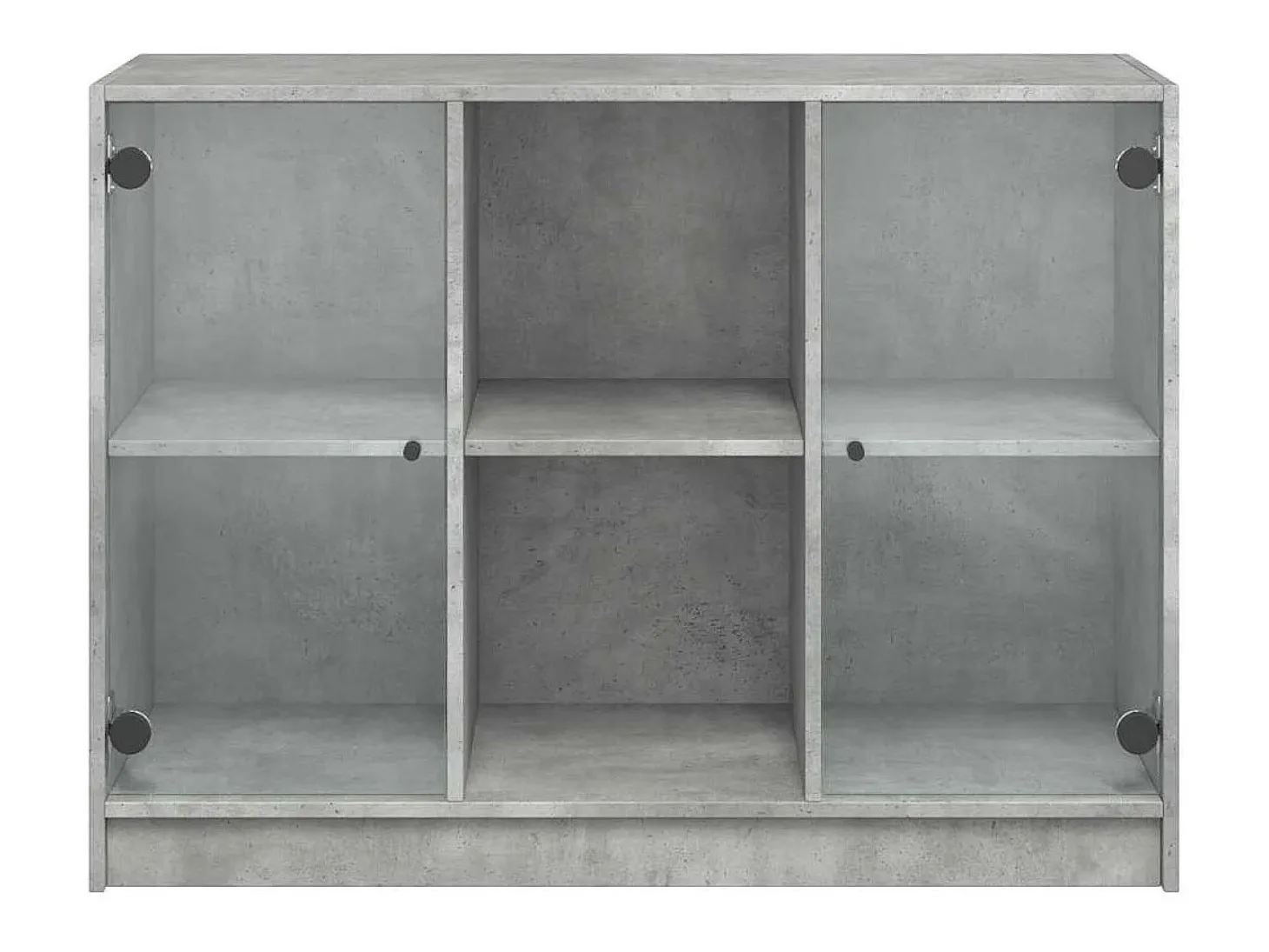 Aparador gris hormigón 102x37x75,5 cm madera de ingeniería