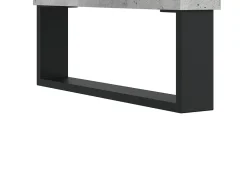 Aparador gris hormigón 34,5x32,5x90 cm madera de ingeniería