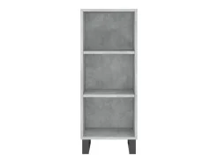 Aparador gris hormigón 34,5x32,5x90 cm madera de ingeniería