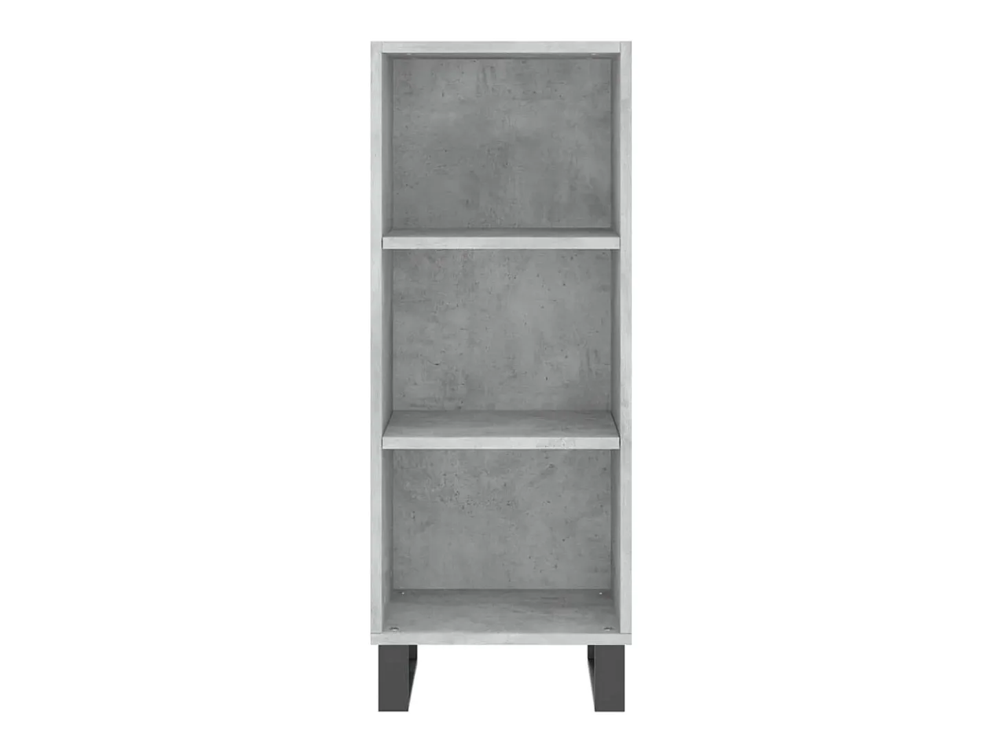 Aparador gris hormigón 34,5x32,5x90 cm madera de ingeniería