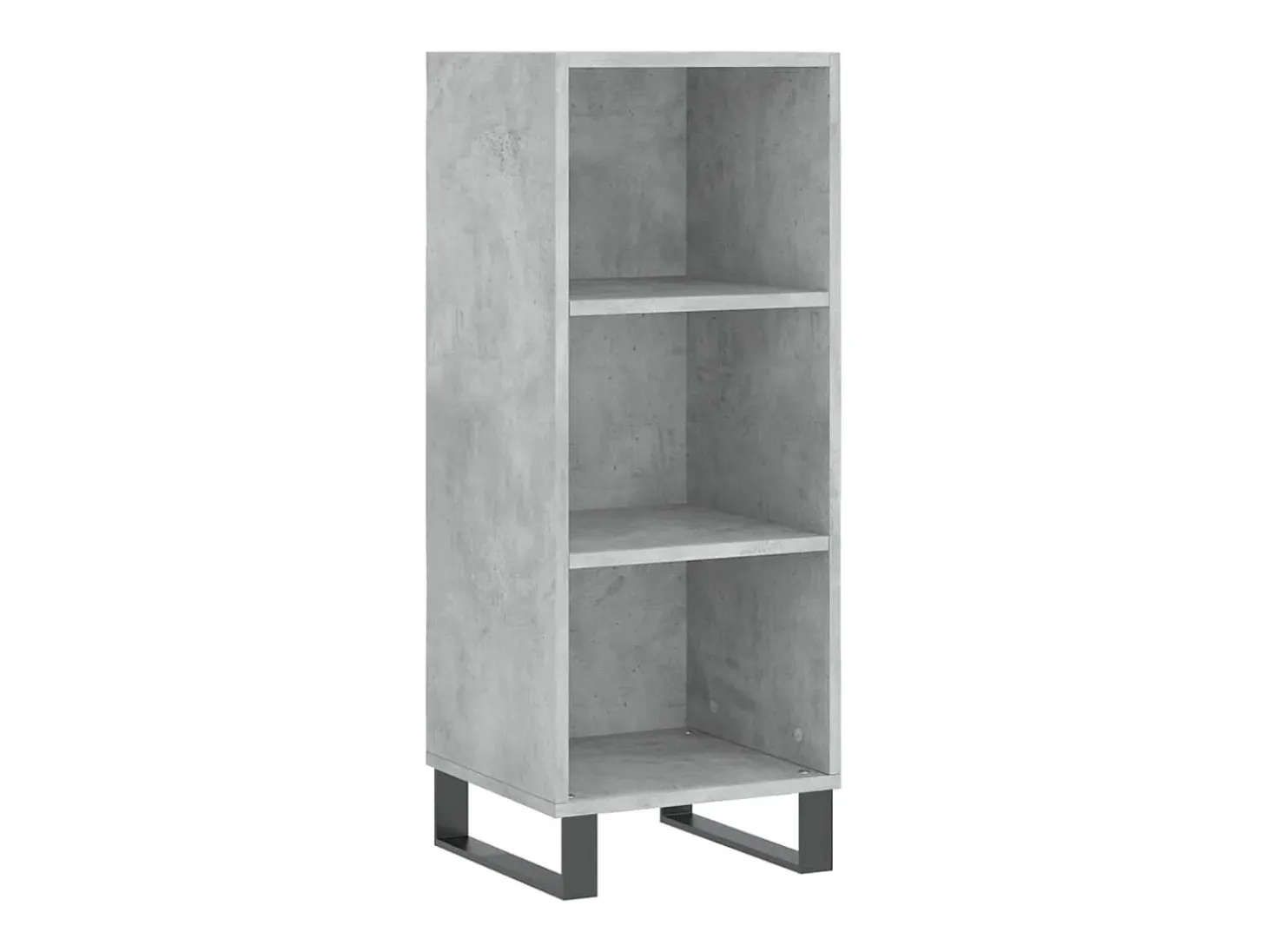 Aparador gris hormigón 34,5x32,5x90 cm madera de ingeniería