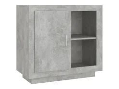 Aparador Gris Hormigón 80x40x75 cm