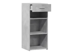 Aparador gris hormigón 40x42,5x93 cm madera de ingeniería