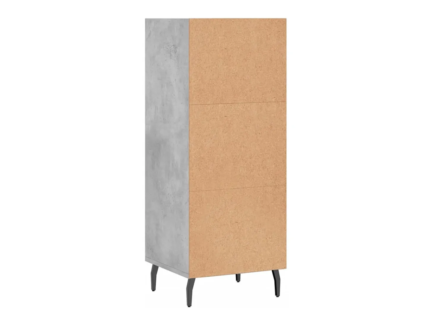 Aparador gris hormigón 34,5x32,5x90 cm madera de ingeniería