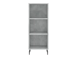 Aparador gris hormigón 34,5x32,5x90 cm madera de ingeniería
