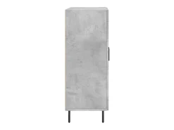 Aparador gris hormigón 69,5x34x90 cm madera de ingeniería