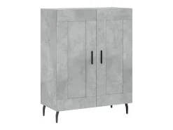Aparador gris hormigón 69,5x34x90 cm madera de ingeniería