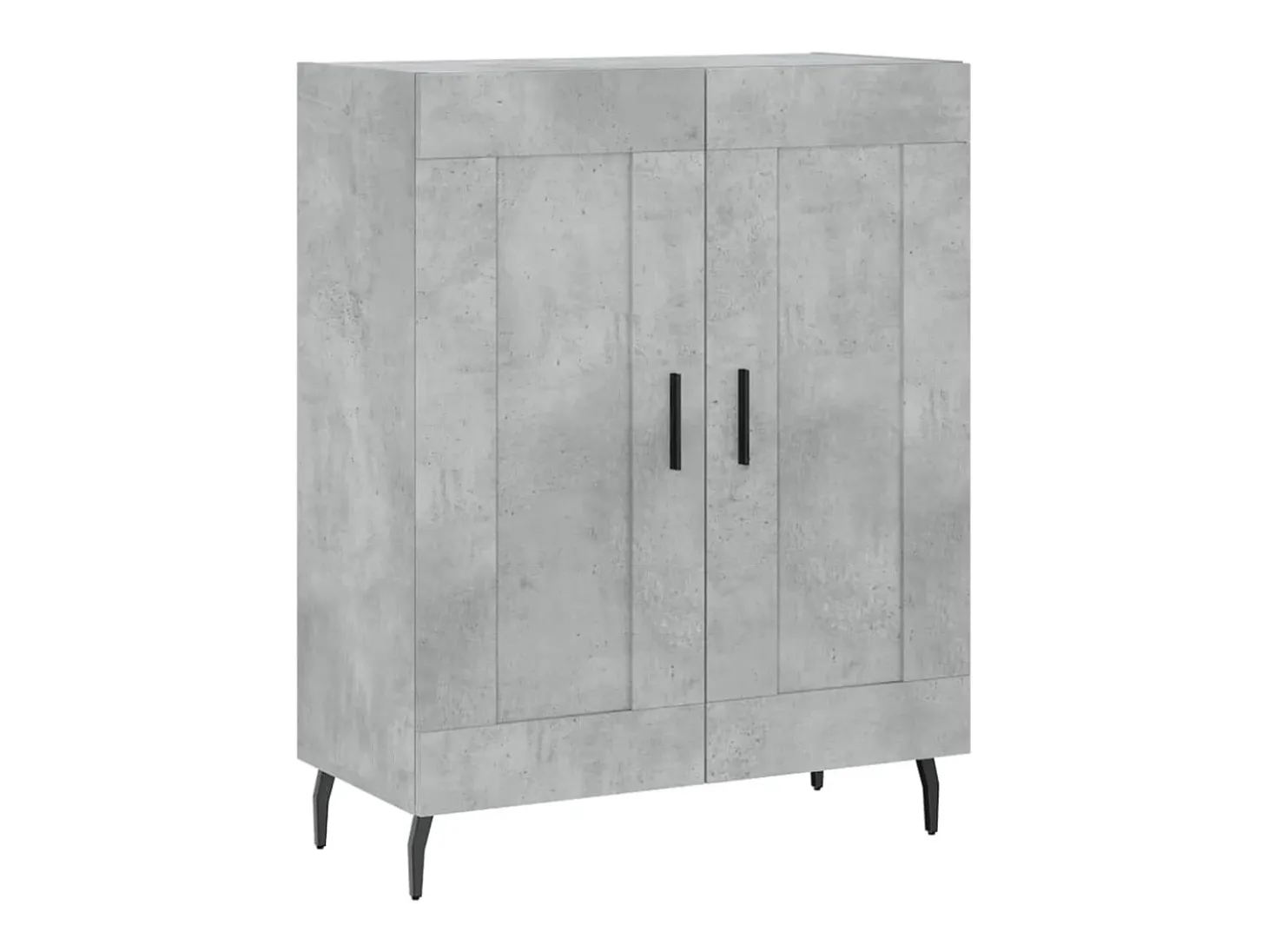 Aparador gris hormigón 69,5x34x90 cm madera de ingeniería
