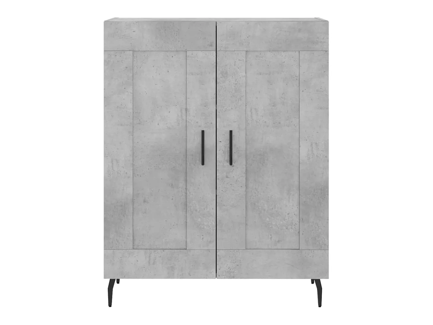 Aparador gris hormigón 69,5x34x90 cm madera de ingeniería