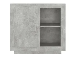 Aparador gris hormigón 80x40x75 cm ES27401
