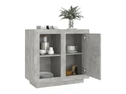 Aparador gris hormigón 80x40x75 cm ES27401