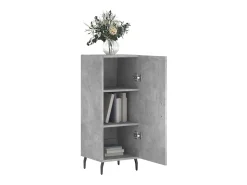 Aparador Gris Hormigón 34,5x34x90 cm Madera de Ingeniería