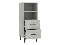 Aparador Gris Hormigón 34,5x34x90 cm Madera de Ingeniería