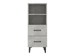 Aparador Gris Hormigón 34,5x34x90 cm Madera de Ingeniería