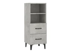 Aparador Gris Hormigón 34,5x34x90 cm Madera de Ingeniería