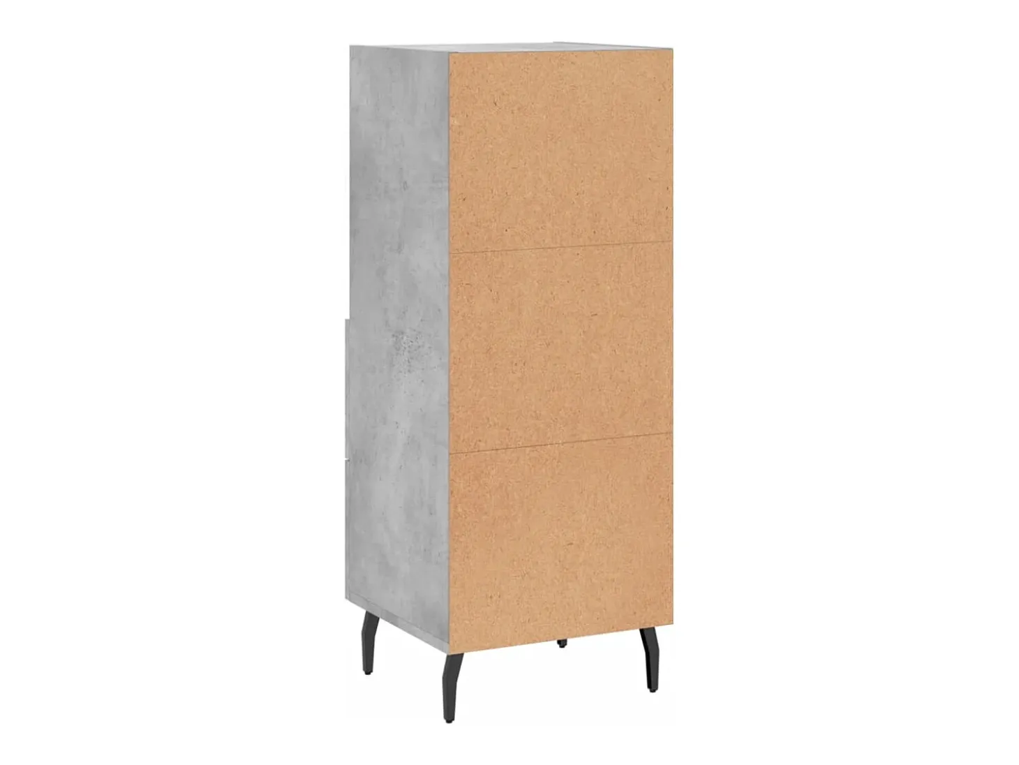 Aparador Gris Hormigón 34,5x34x90 cm Madera de Ingeniería