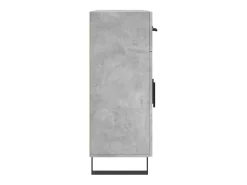 Aparador gris hormigón 69,5x34x90 cm madera de ingeniería
