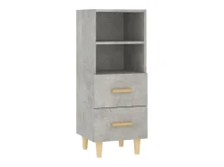 Aparador Gris Hormigón 34,5x34x90 cm Madera de Ingeniería