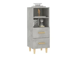 Aparador Gris Hormigón 34,5x34x90 cm Madera de Ingeniería