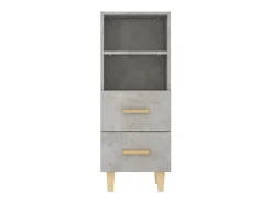 Aparador Gris Hormigón 34,5x34x90 cm Madera de Ingeniería