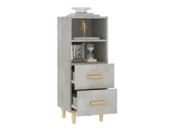 Aparador Gris Hormigón 34,5x34x90 cm Madera de Ingeniería