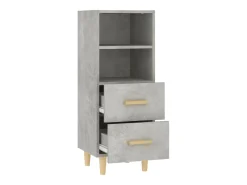 Aparador Gris Hormigón 34,5x34x90 cm Madera de Ingeniería