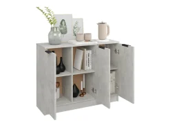 Aparador Gris Hormigón 90,5x30x70 cm Madera de Ingeniería