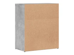 Aparador gris hormigón 60x31x70 cm madera de ingeniería