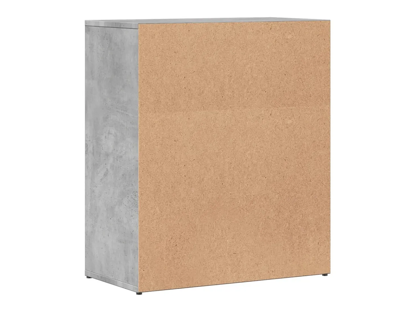Aparador gris hormigón 60x31x70 cm madera de ingeniería