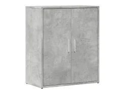 Aparador gris hormigón 60x31x70 cm madera de ingeniería