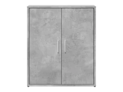 Aparador gris hormigón 60x31x70 cm madera de ingeniería