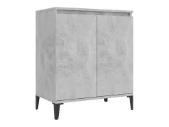 Aparador gris hormigón 60x35x70 cm madera de ingeniería